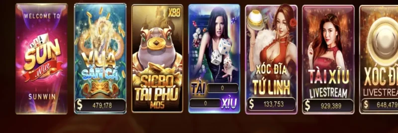 Các Loại Game sunwin